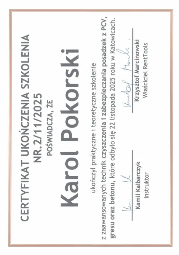 Czyszczenie i zabezpieczanie posadzek PCV